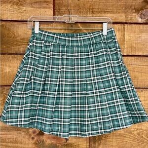 Hollister Plaid Pleated Mini Skirt - Women